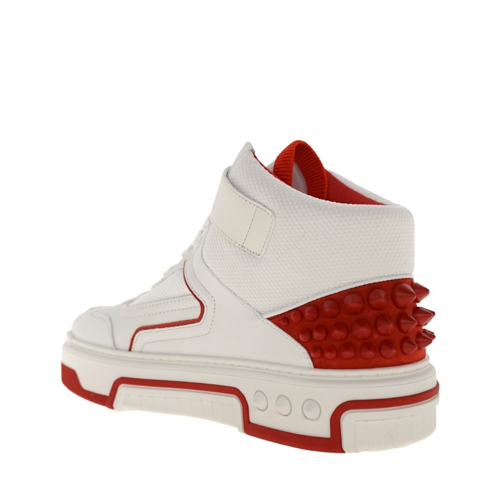 Christian Louboutin Astrolubi Mid Top Sneakers White Leather Size 9 US N… - Picture 5 of 7
